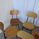 Set of 7 Vintage Industrial School Chairs / STOL Kamnik 1970s Yugoslavia