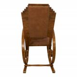 A pair of unique Art Deco rocking chairs, Poland, circa 1930.