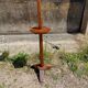 Lampadaire tripode Art Déco en teck