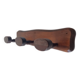 Vintage solid wood wall coat rack