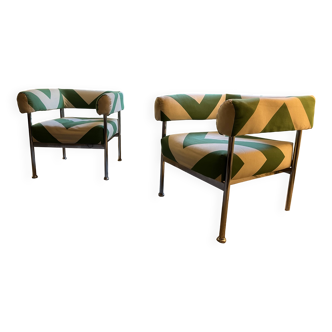 Paire de fauteuil design XXe