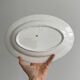 Vintage blue and white ceramic oval dish
