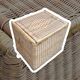 Vintage rattan and wicker trunk, chest