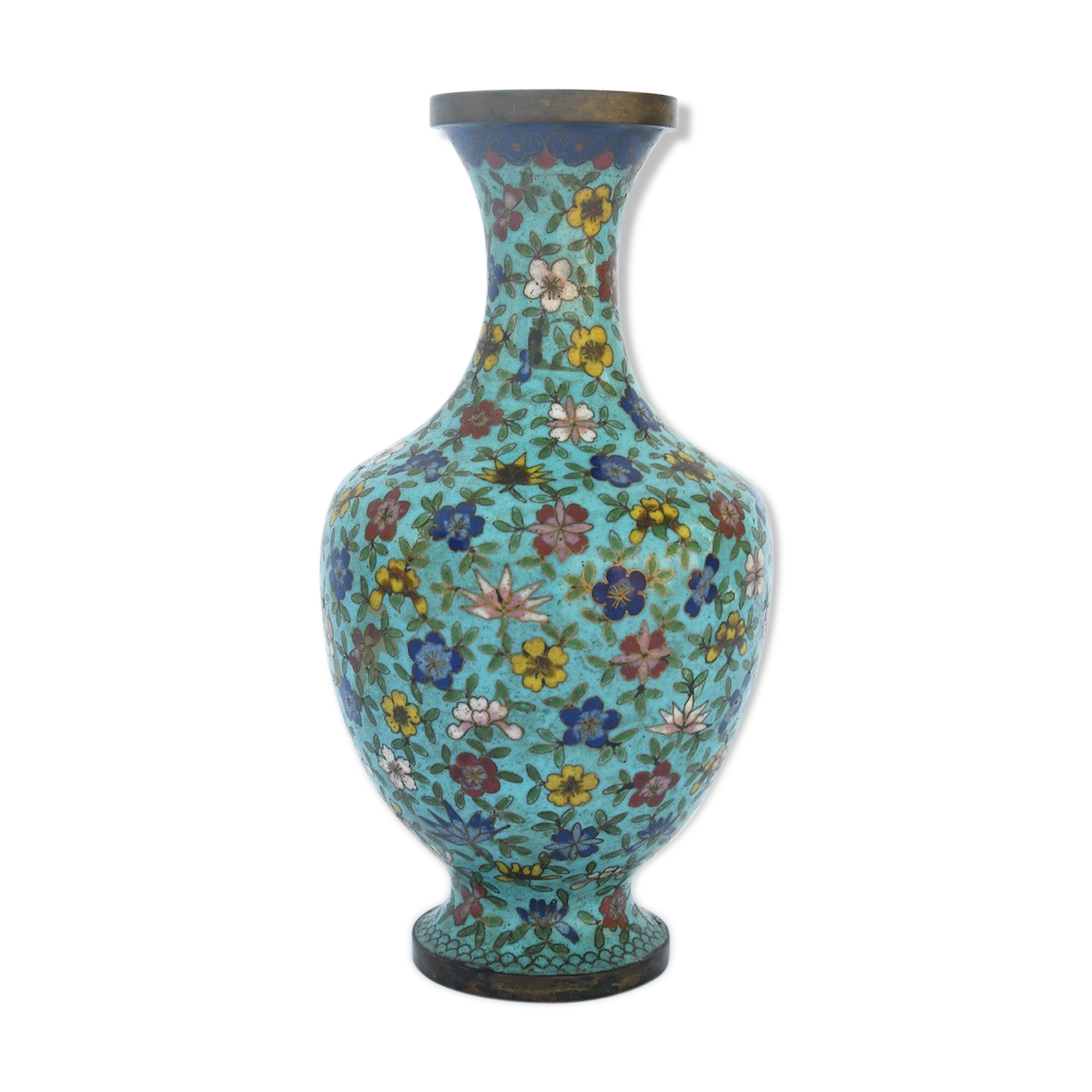 Bulked enamel vase