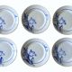 6 antique flat plates in Saint-Amand earthenware (Nord)