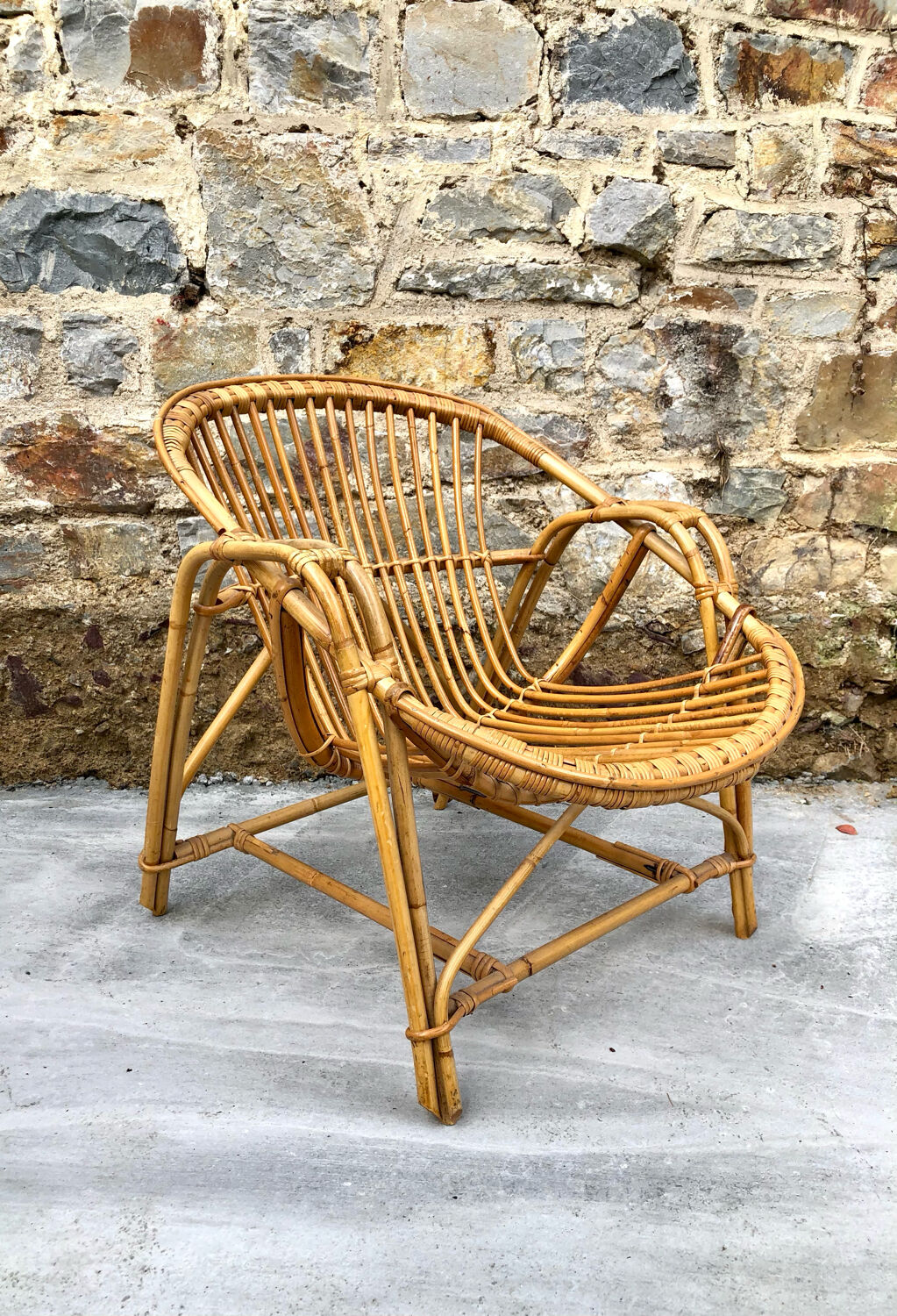 Fauteuil rotin adulte