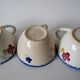 Trio of large cups digoin sarreguemines model mary-lou 194 0