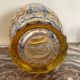 Art Deco polychrome crystal vase