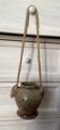 Pot vase with handles pyrite stoneware Truchon Corsica