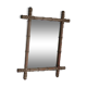 Bamboo imitation wood mirror, antique mirror, hanging mirror