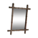 Bamboo imitation wood mirror, antique mirror, hanging mirror