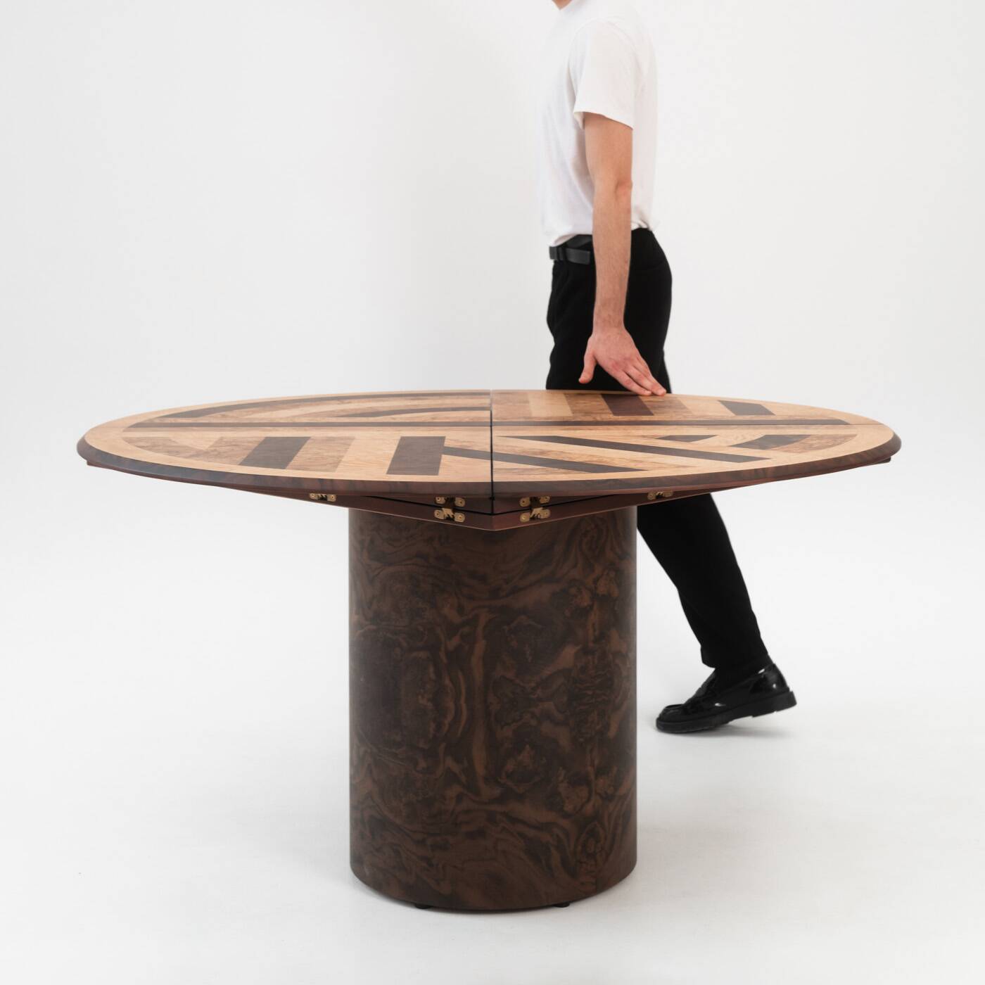 Walnut Burl Round/Square Table