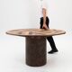 Walnut Burl Round/Square Table