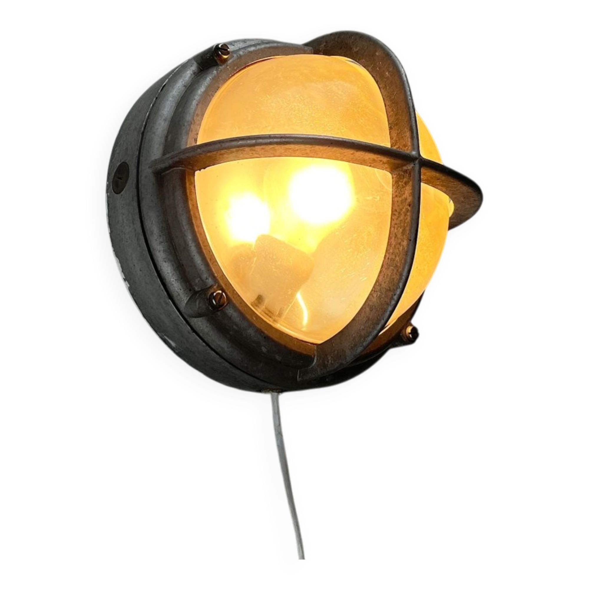 Mid-Century Danish Outdoor Metal Wall Lamp Model Skot by Lauritz Knudsen for Louis Poulsen, 1960s