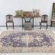 7x9 Navy Blue & Beige Classic Persian Rug, 202x282Cm SK 20114