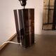Pied de lampe années 70'S en plexi et chrome