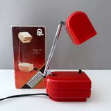 70's desk lamp, table lamp "Briloner Leuchte", telescopic lamp, travel lamp, vintage interior.