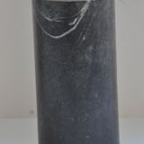 Vase signed gray marble roll