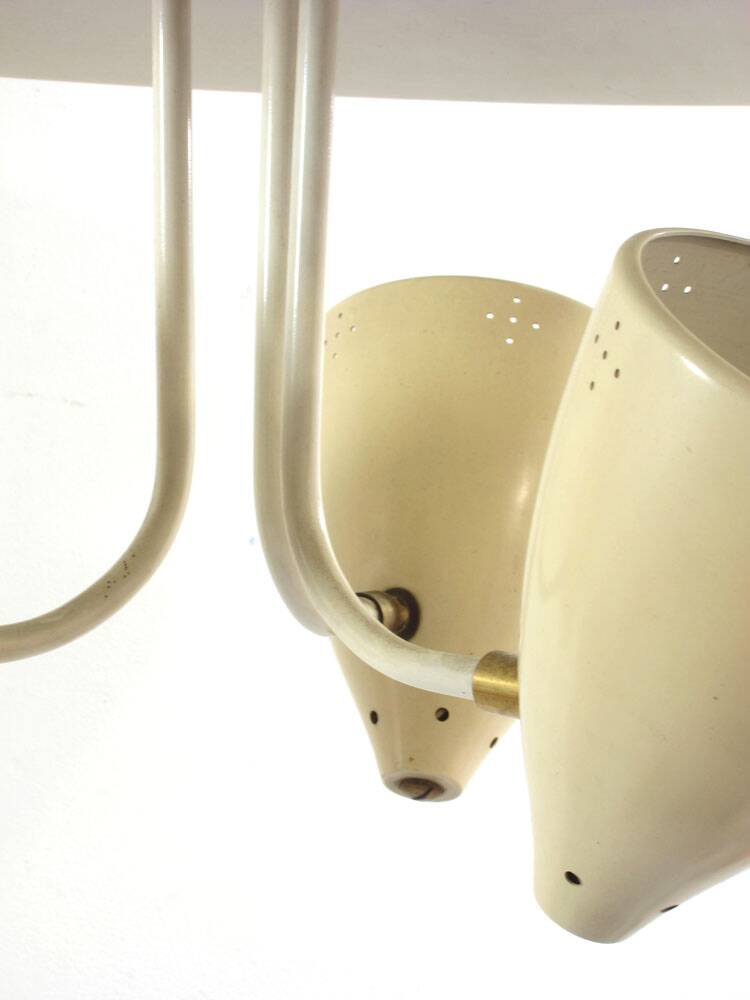 Vintage 1950s pendant lamp by H. Busquet for Hala Zeist