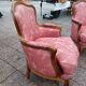 Pair of antique armchairs louis xv style
