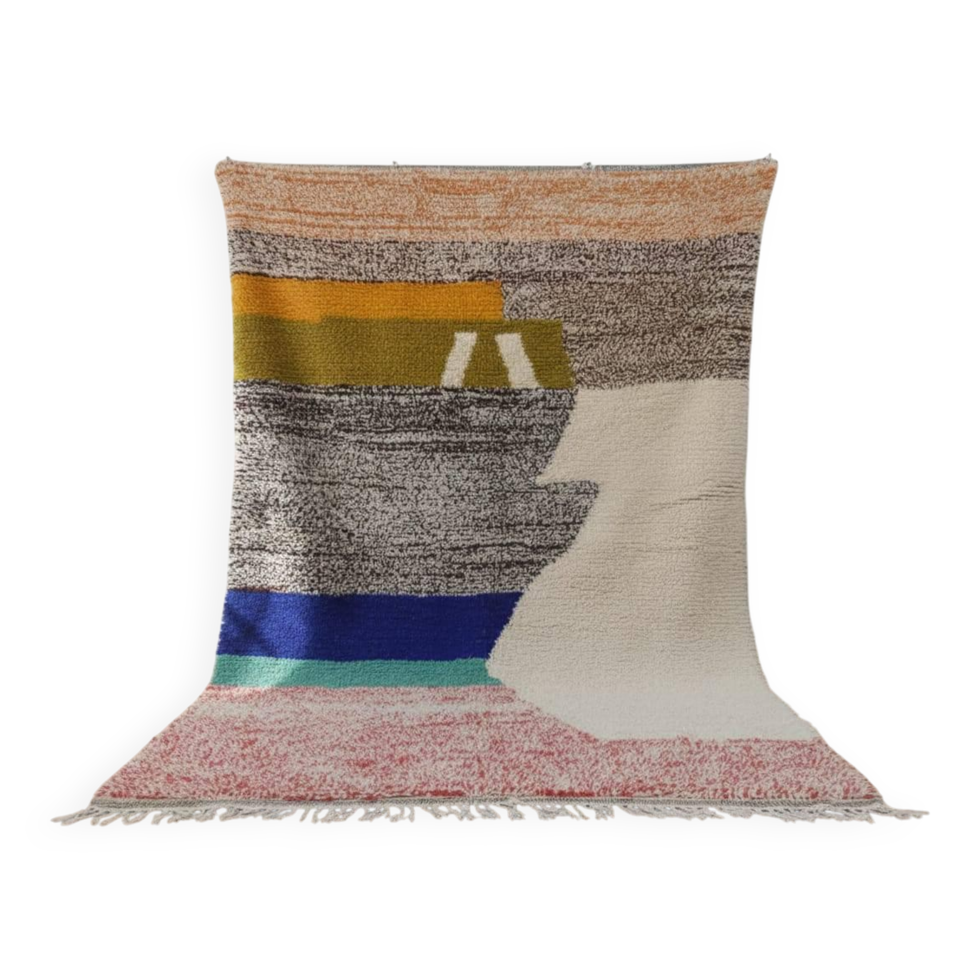 Superb Moroccan wool rug, handmade, dimensions 250x150 cm.