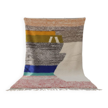 Superb Moroccan wool rug, handmade, dimensions 250x150 cm.