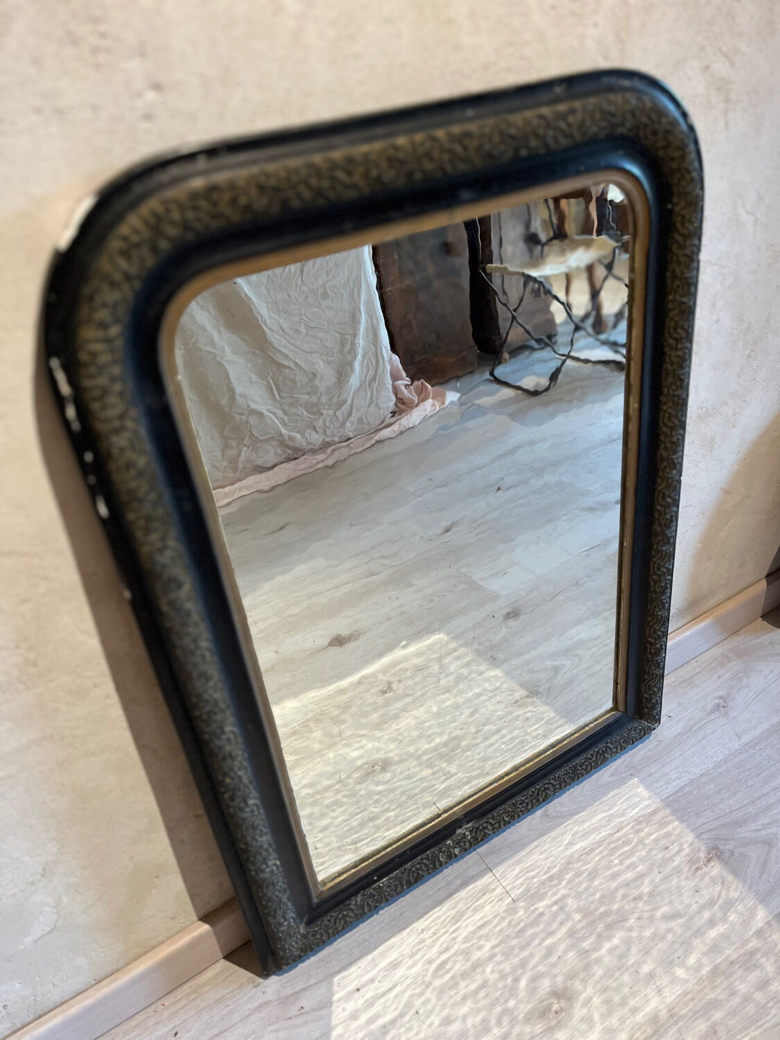 Large old mirror Napoleon III