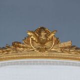 Louis XVI-style gilded wooden bass bench