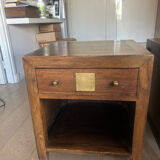Teak bedside table