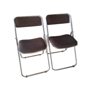 lot de deux chaises pliantes