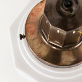 Octagonal art deco skyscraper opaline lamp