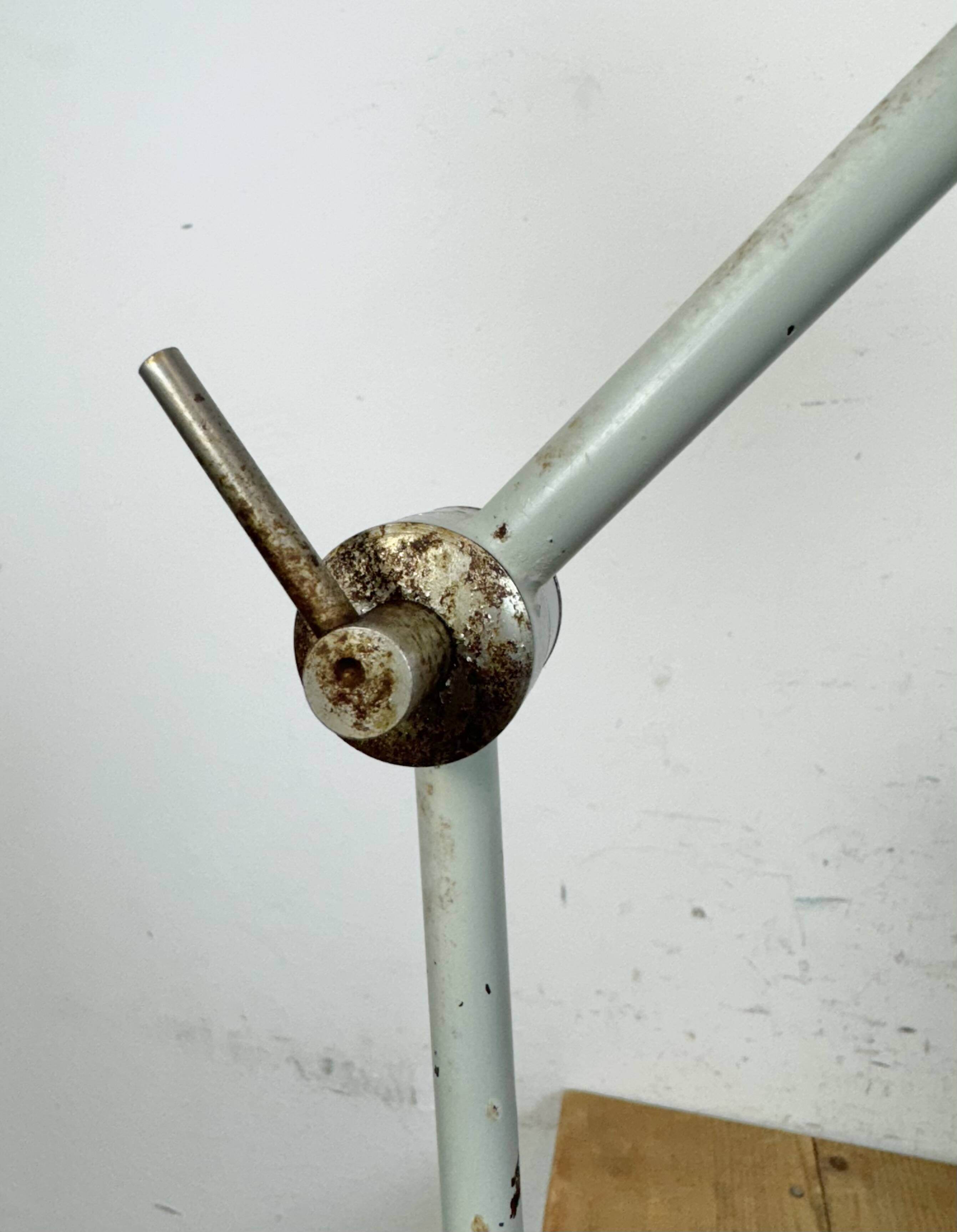 Grey Industrial Table Lamp from Elektrosvit, 1970s