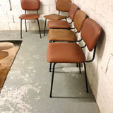 Set of 5 chairs carolina prefacto edition airborne 1960s
