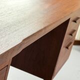 Danish teak desk with drawers, 1960s