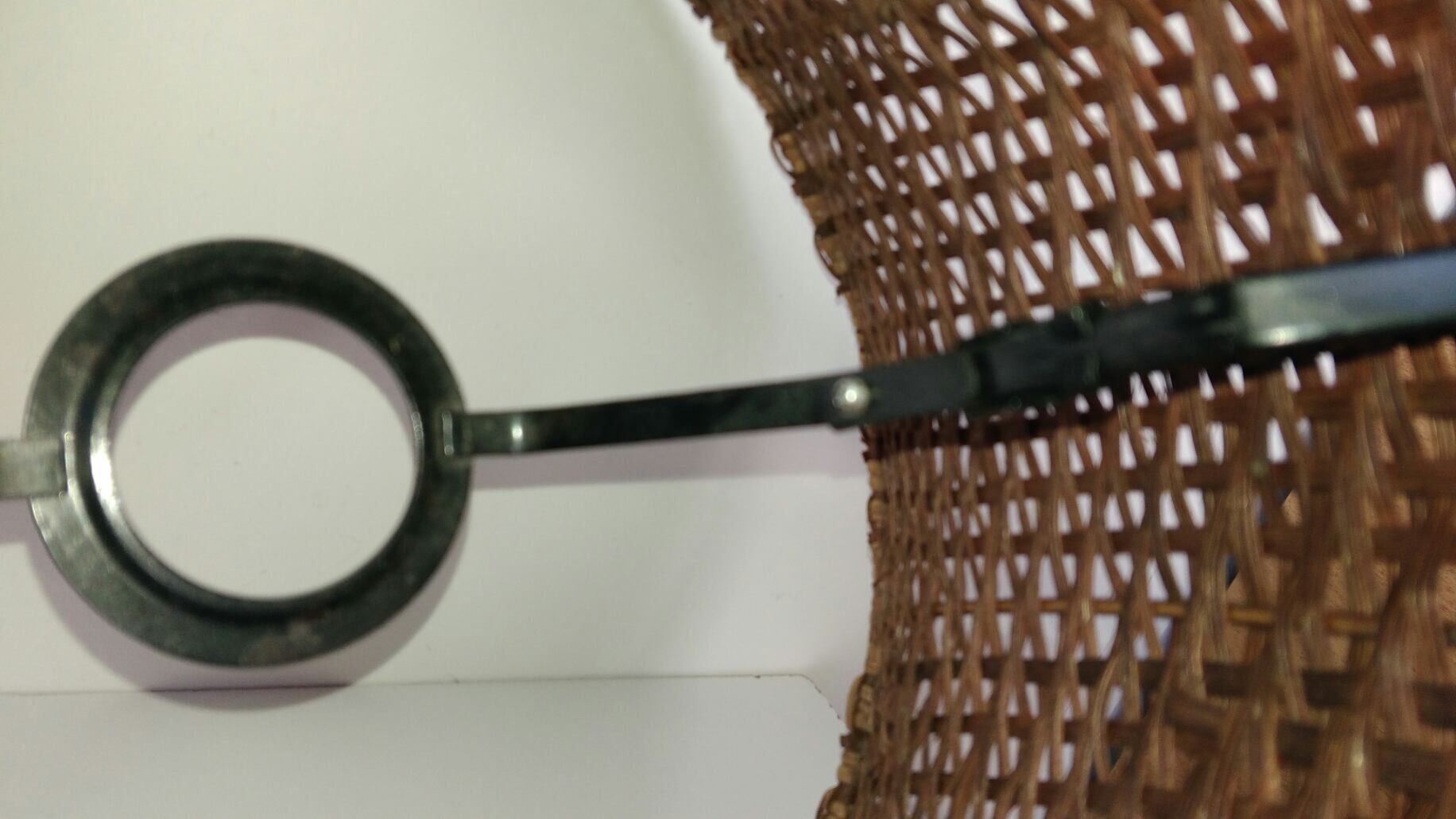 Old rattan lampshade