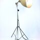 Floor lamp, old projector, flash photos