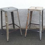 Pair of metal stools