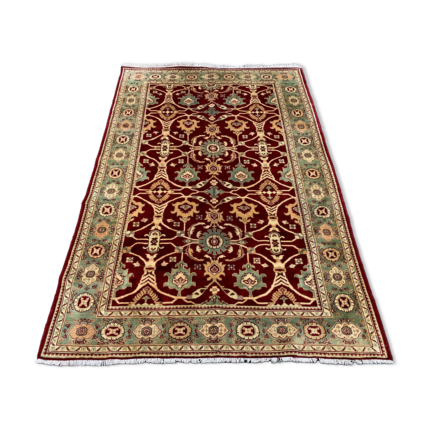 Fine afghan wool ziegler rug 275x183 cm
