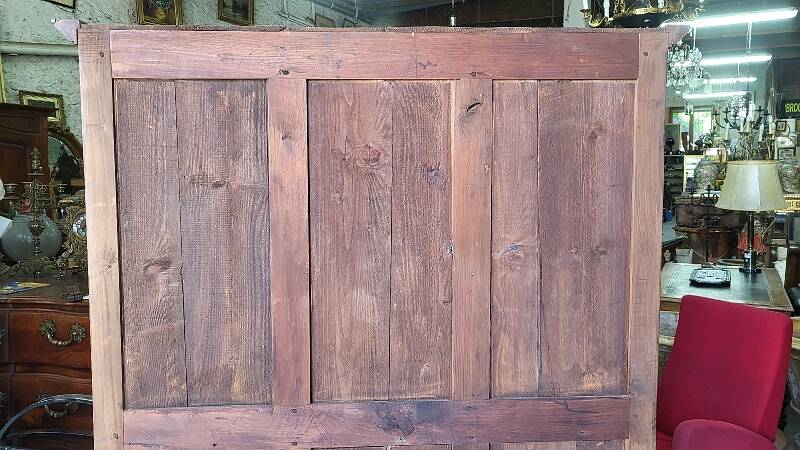 Display cabinet louis xvi style 2 doors in walnut