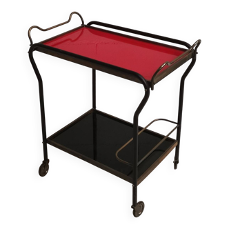 Desserte roulante, meuble d'appoint vintage 1950