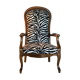 Armchair Voltaire twentieth "Zebra"