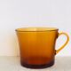 Large amber cup Duralex 70s