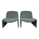 Paire de fauteuils Alky Giancarlo Piretti, Castelli 1970s, bouclé Minotti