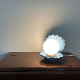 Vintage lamp bead shell ceramic
