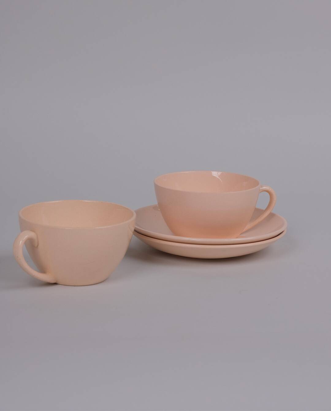 Digoin porcelain cups and saucers