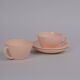 Digoin porcelain cups and saucers