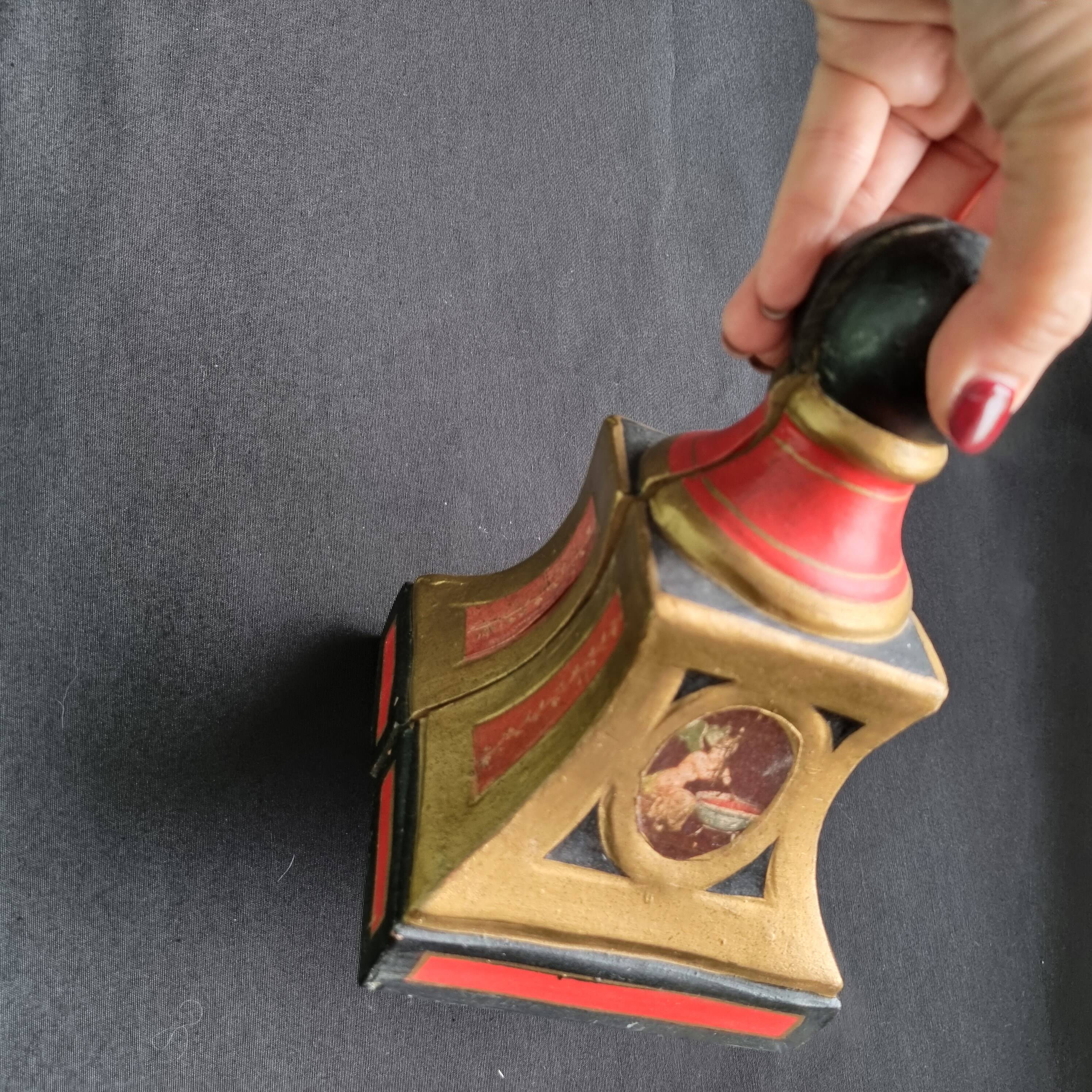 Rares serre-livres sculpturaux vintage de style Renaissance italienne, pein