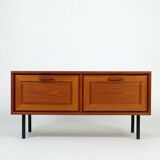 Vintage teak lowboard chest of drawers sideboard drawers 60s 70s