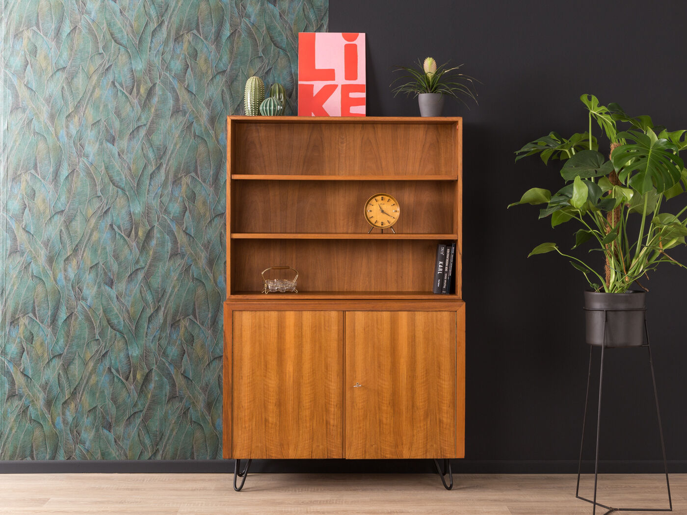 Walnut chest of drawers by Musterring from the 1950s