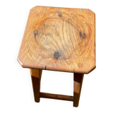 Solid oak stool chemistry laboratory